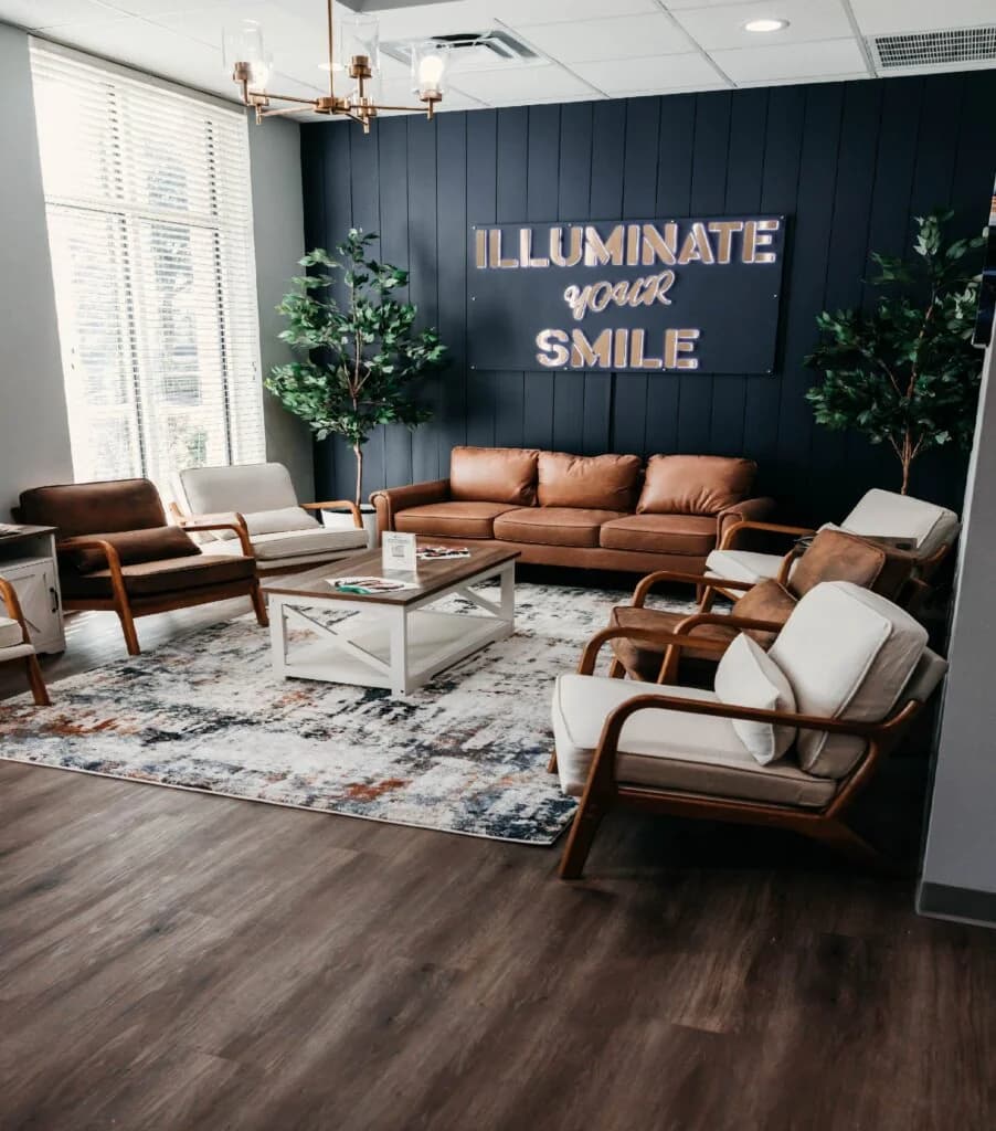 Waiting room at Illumination Dentistry